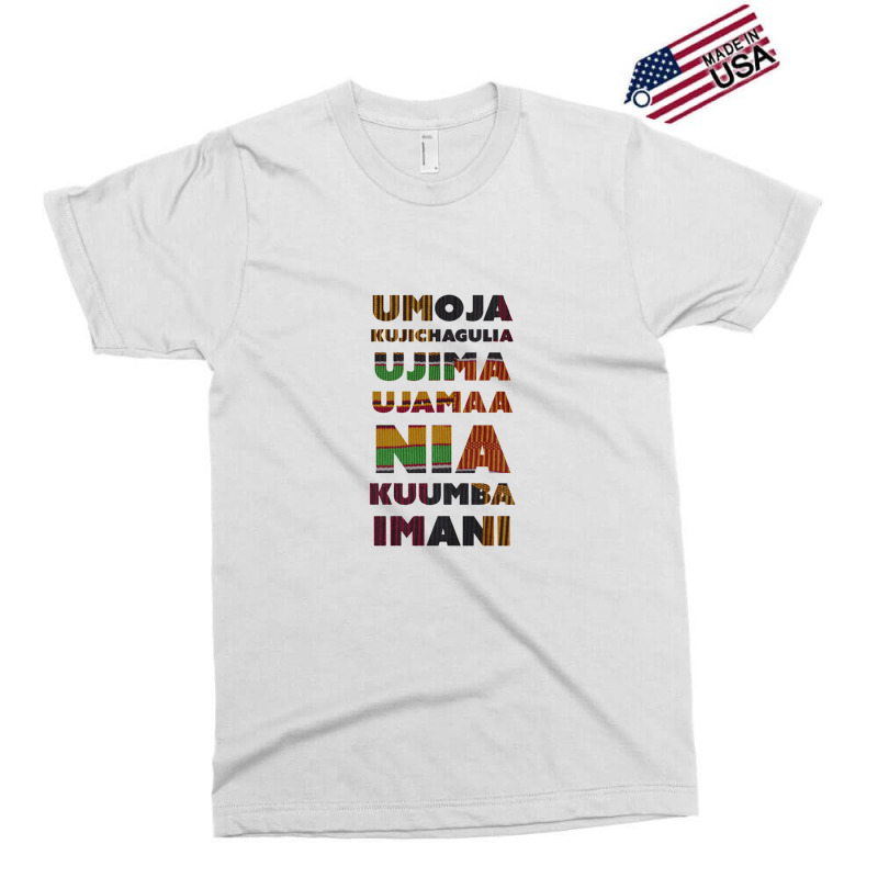 Kwanzaa Principles Kente Exclusive T-shirt by saterseim | Artistshot