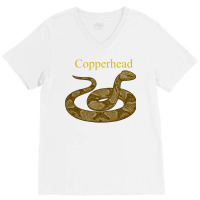 Copperhead Snake Venomous Pit Viper Pullover Hoodie V-neck Tee | Artistshot