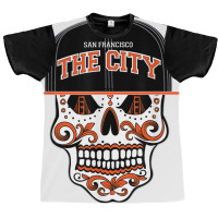 San Francisco The City Sugar Skull Bay Bridge Golden Gate T Shirt Graphic T-shirt | Artistshot