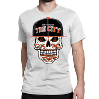 San Francisco The City Sugar Skull Bay Bridge Golden Gate T Shirt Classic T-shirt | Artistshot