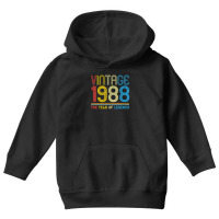 1988. Vintage 1988 Birthday Gifts For Legends Born Made 1988 Youth Hoodie | Artistshot