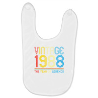 1988. Vintage 1988 Birthday Gifts For Legends Born Made 1988 Baby Bibs | Artistshot