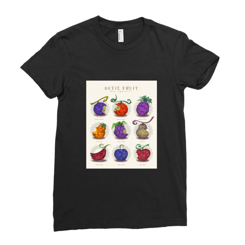 The Fruits Of The Devil Good Appetite D Ladies Fitted T-Shirt by JamesBratcher | Artistshot