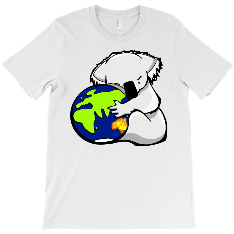 Koala Hugs The Earth , Australian Bush Fire Relief, Dopeyart T-shirt | Artistshot