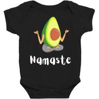 Namaste Meditation T  Shirt Avocado Meditation T  Shirt Baby Bodysuit | Artistshot