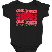 One Loved Speech Language Pathologist Cupid Valentines Day T Shirt Baby Bodysuit | Artistshot