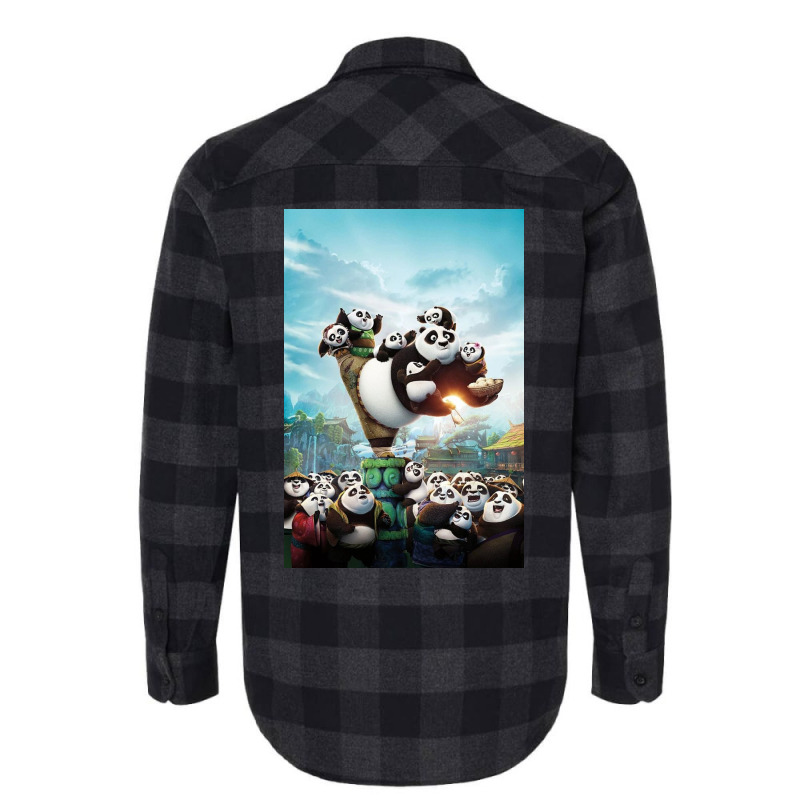 Kung Fu Panda 3 Poster Flannel Shirt | Artistshot