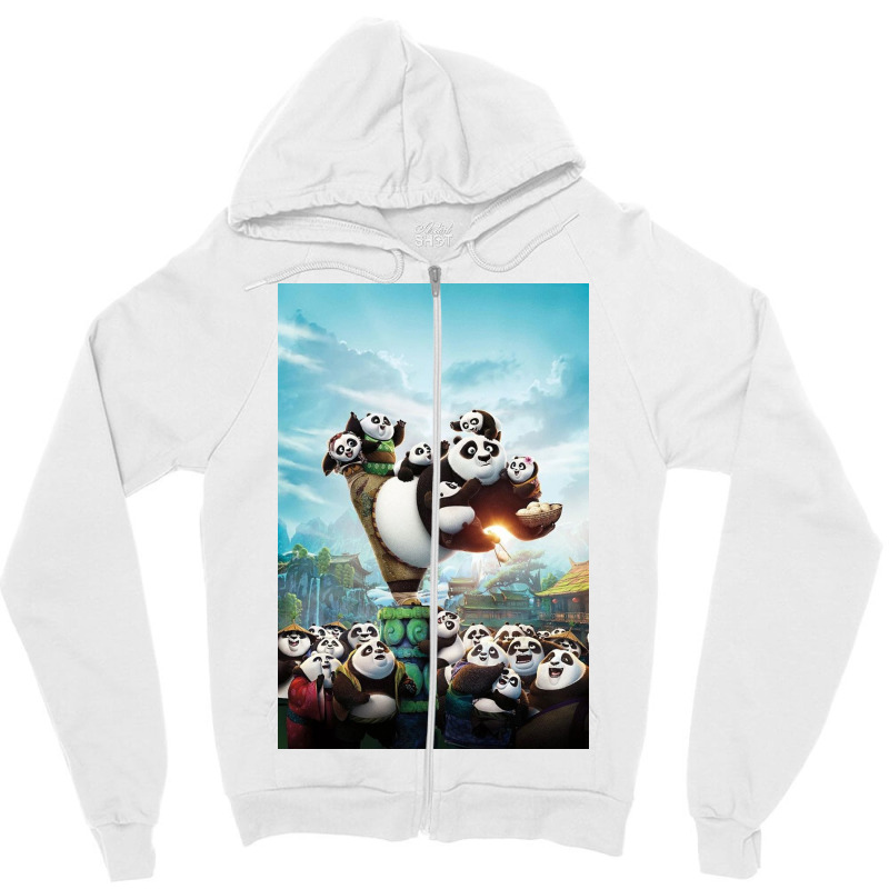 Kung Fu Panda 3 Poster Zipper Hoodie | Artistshot