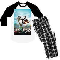 Kung Fu Panda 3 Poster Men's 3/4 Sleeve Pajama Set | Artistshot