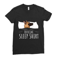 Official Sleep Malinois Dog 1 Ladies Fitted T-shirt | Artistshot