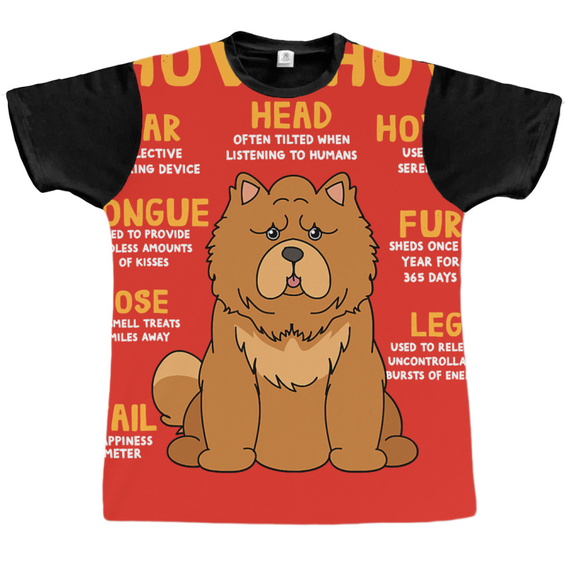 Chow Chow Anatomy Funny Dog Mom Dad Cute Graphic T-shirt | Artistshot