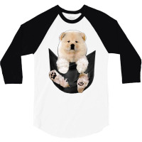 Chow Chow Pocket Dog Lover 3/4 Sleeve Shirt | Artistshot