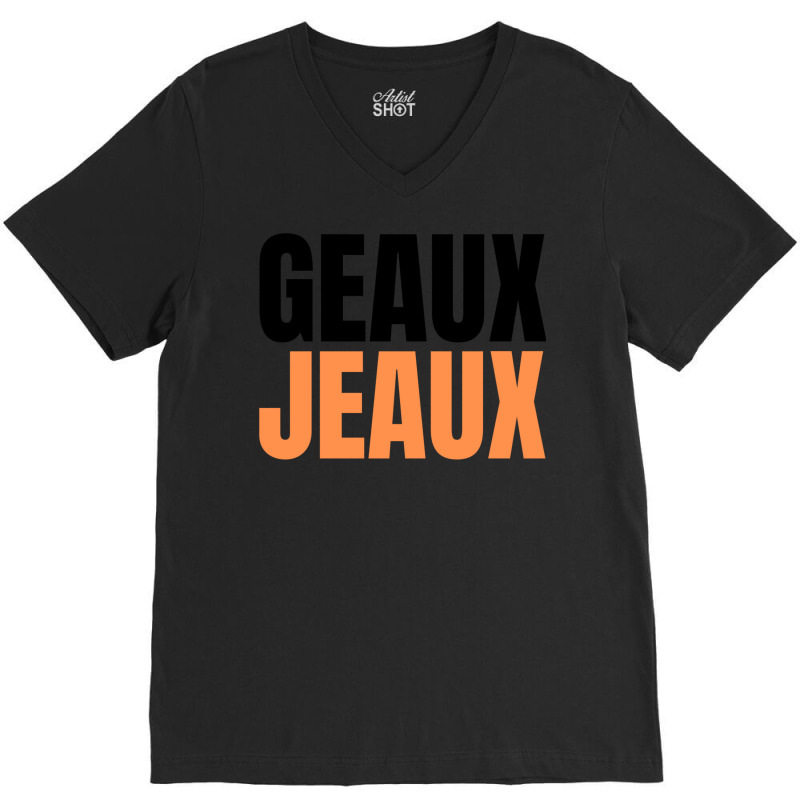 Geaux Jeaux 1 V-Neck Tee by orahungrias | Artistshot