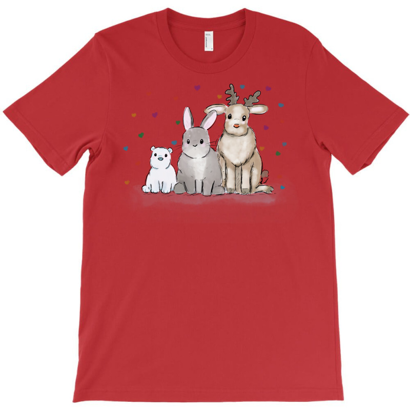 Christmas Bunny And Friends  1 T-shirt | Artistshot