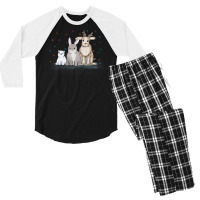 Christmas Bunny And Friends  1 Men's 3/4 Sleeve Pajama Set | Artistshot