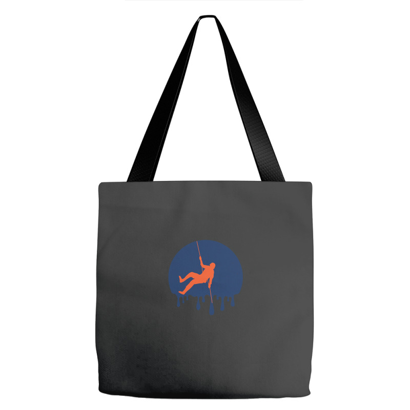 Retro Rock Climbing Dripping Tote Bags | Artistshot