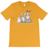 Christmas Bunny And Friends T-shirt | Artistshot