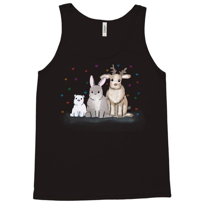 Christmas Bunny And Friends Tank Top | Artistshot