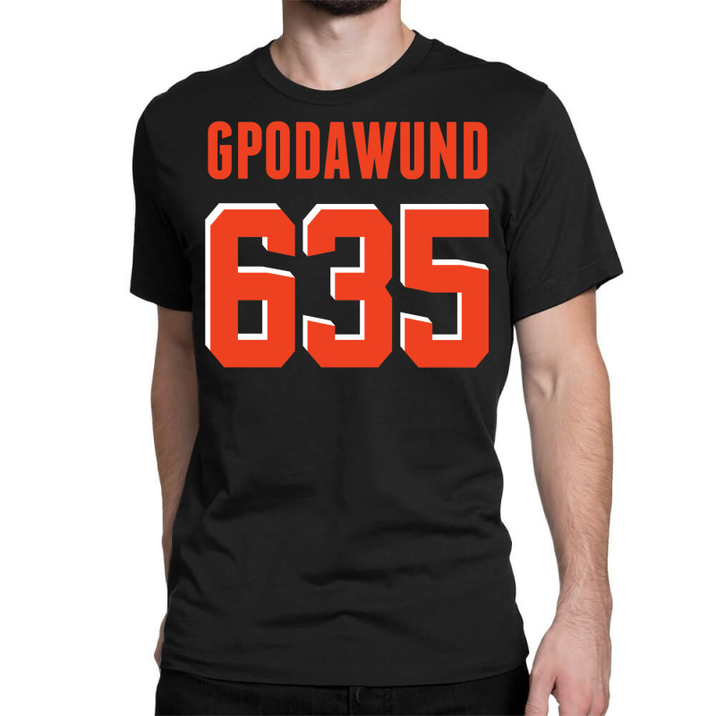 Gpodawund No. 635 (orange) Classic T-shirt by orahungrias | Artistshot