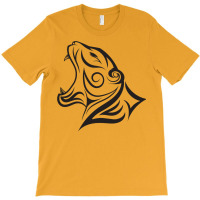 Growling Mouth Open Bengal Cicny Tiger T-shirt | Artistshot