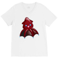 Creepy Cute Vampire Squid V-neck Tee | Artistshot