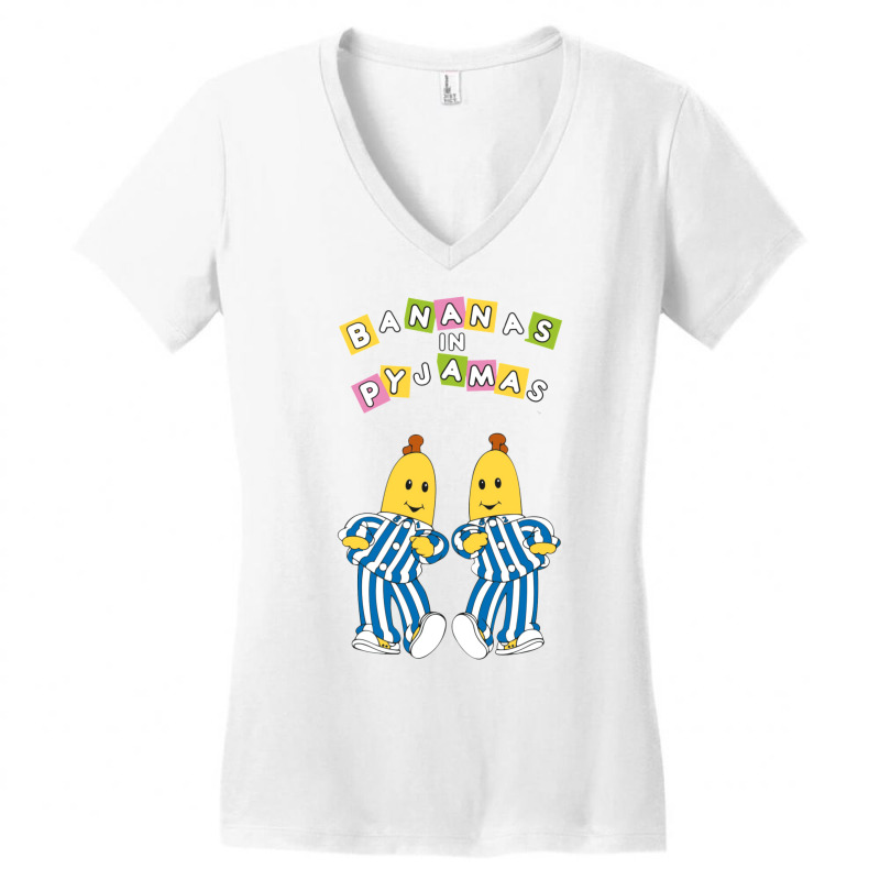 Bananas In Pyjamas Women's V-Neck T-Shirt by riascofloinnq | Artistshot