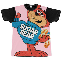 Classic Sugar Bear Super Sugar Crisp Cereal Bear Mascot Character Graphic T-shirt | Artistshot