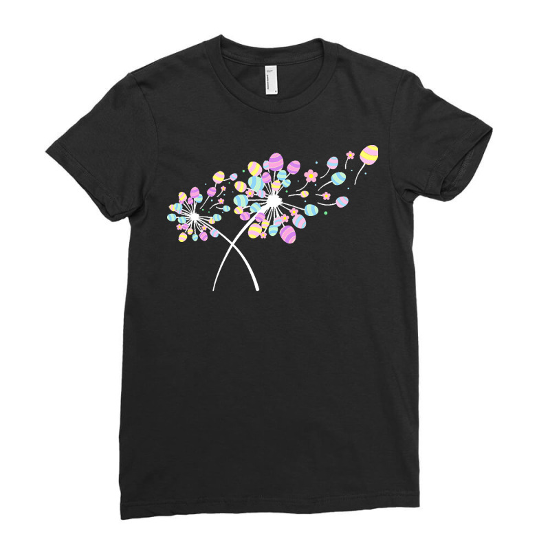 Easter Day T  Shirt Dandelion Easter Day Eggs Funny Costume For Women Ladies Fitted T-Shirt by mgleichner321 | Artistshot