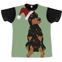 Christmas Doberman Pinscher Graphic T-shirt | Artistshot