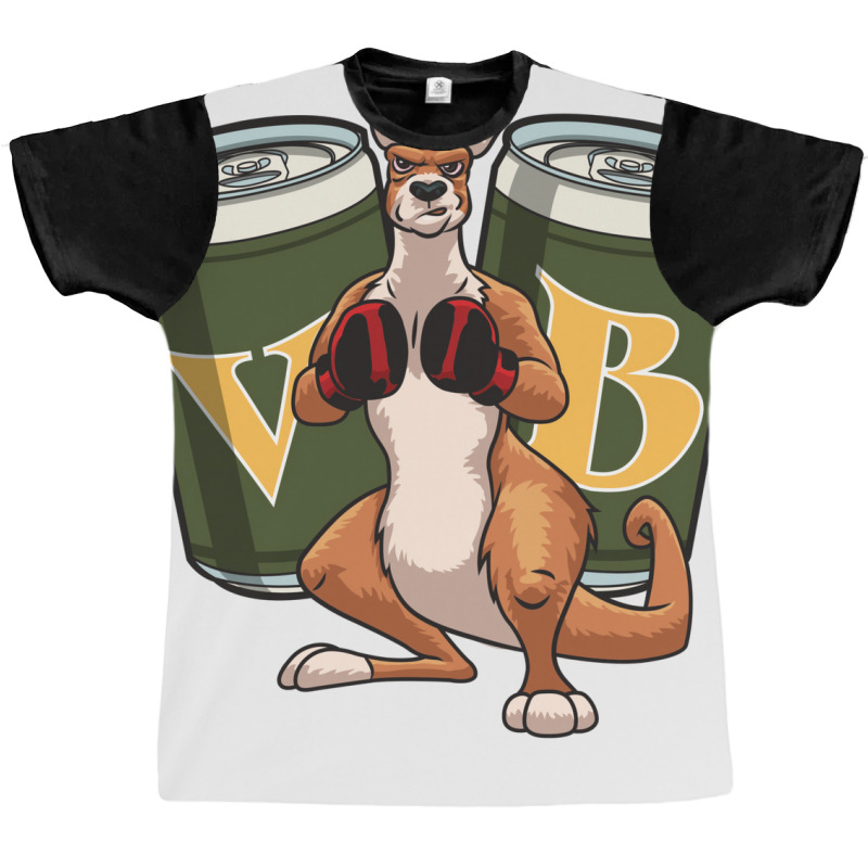 Cartoon Australian Boxing Kangaroo Graphic T-shirt | Artistshot