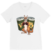 Cartoon Australian Boxing Kangaroo V-neck Tee | Artistshot