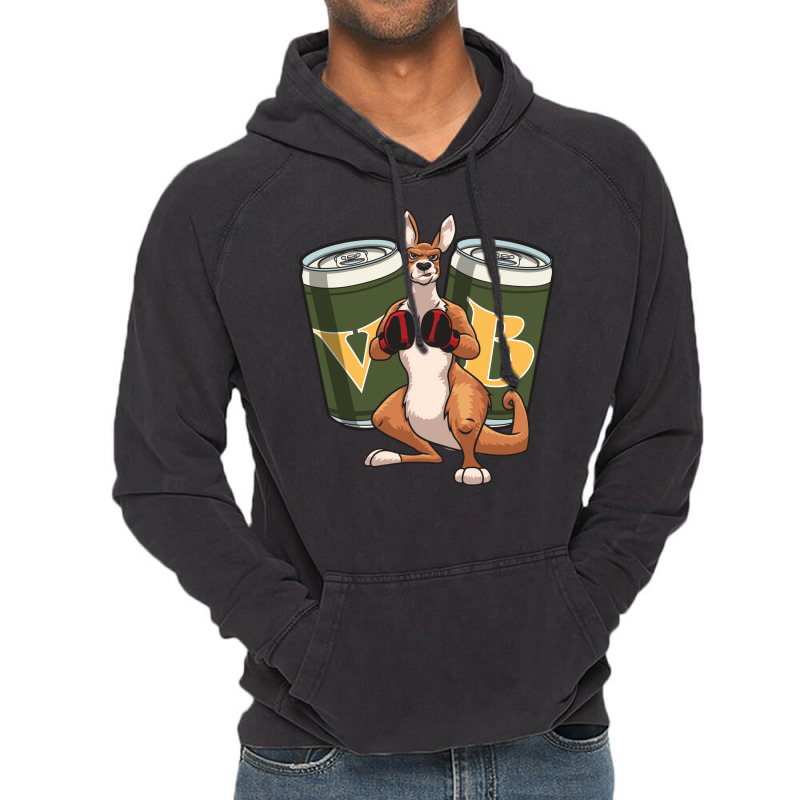 Cartoon Australian Boxing Kangaroo Vintage Hoodie | Artistshot