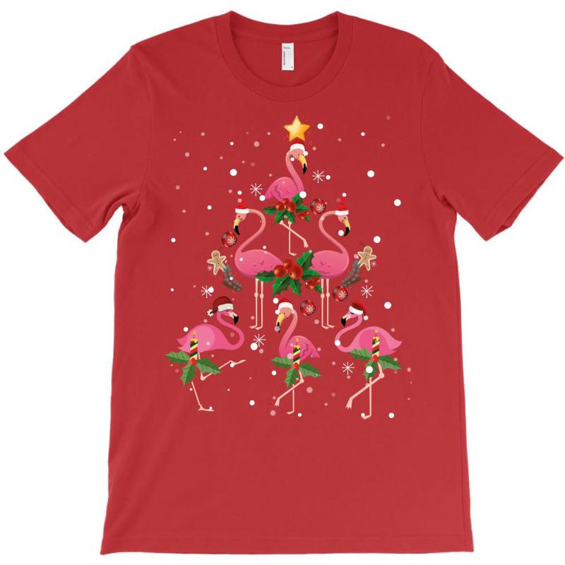 Christmas Flamingo   Flamingo's Christmas Tree T-shirt | Artistshot