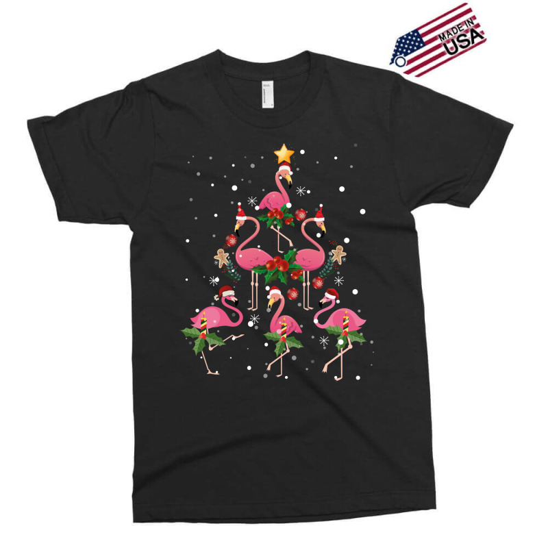 Christmas Flamingo   Flamingo's Christmas Tree Exclusive T-shirt | Artistshot