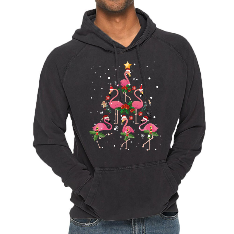 Christmas Flamingo   Flamingo's Christmas Tree Vintage Hoodie | Artistshot