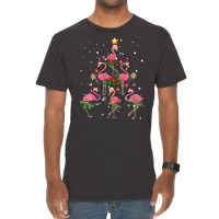 Christmas Flamingo   Flamingo's Christmas Tree Vintage T-shirt | Artistshot