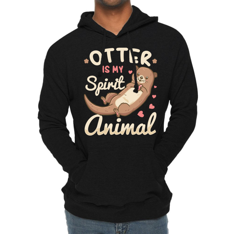 Otter T  Shirt Otter Spirit Animal River Otter Lover T  Shirt Lightweight Hoodie | Artistshot