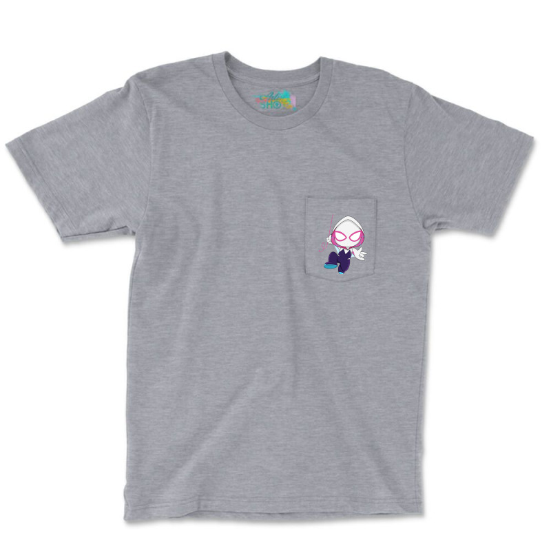 Cartoon Spider Ghost Pocket T-shirt | Artistshot