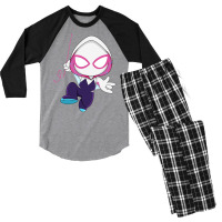 Cartoon Spider Ghost Men's 3/4 Sleeve Pajama Set | Artistshot