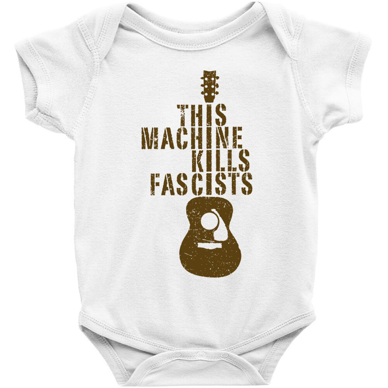 This Machine Kills Fascists Art Baby Bodysuit by COOLKIDS | Artistshot