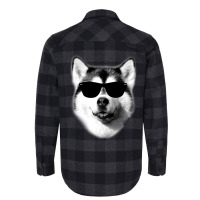 Cool Siberian Husky With Sunglasses Flannel Shirt | Artistshot