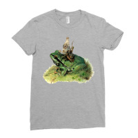 Meateater Gnome With Frog Ladies Fitted T-shirt | Artistshot