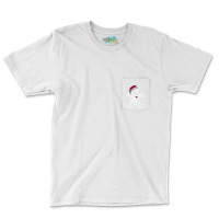 Christmas Gingerbread Man X Ray Cookie Skeleton Wearing A Santa Hat Pocket T-shirt | Artistshot