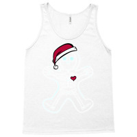 Christmas Gingerbread Man X Ray Cookie Skeleton Wearing A Santa Hat Tank Top | Artistshot