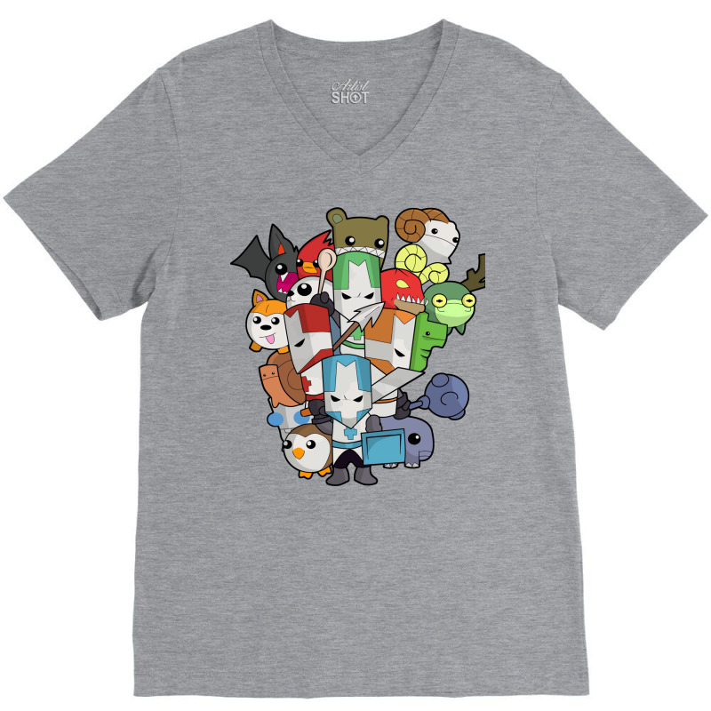 Castle Crasher All Knight V-neck Tee | Artistshot