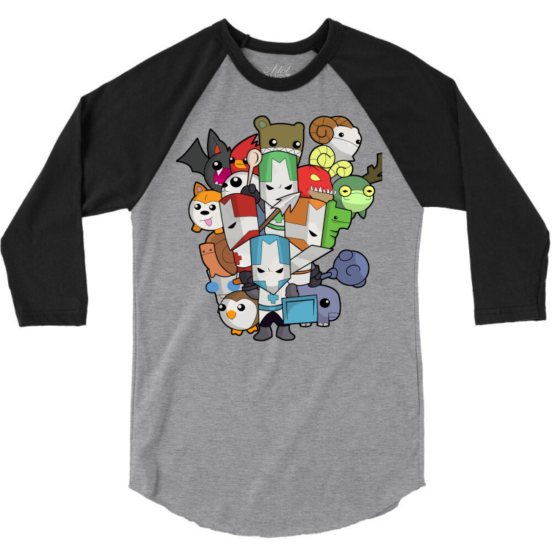 Castle Crasher All Knight 3/4 Sleeve Shirt | Artistshot