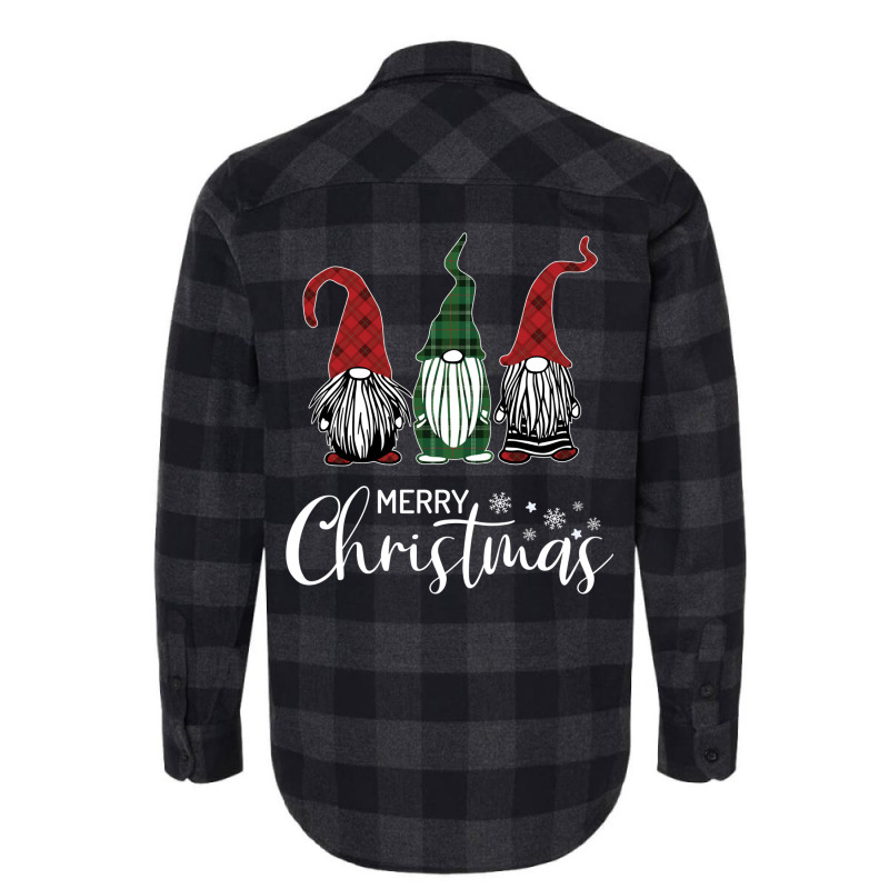 Christmas Gnomes In Plaid Hats Funny Gift Merry Xmas Graphic Flannel Shirt | Artistshot