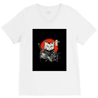 Cat 9 V-neck Tee | Artistshot