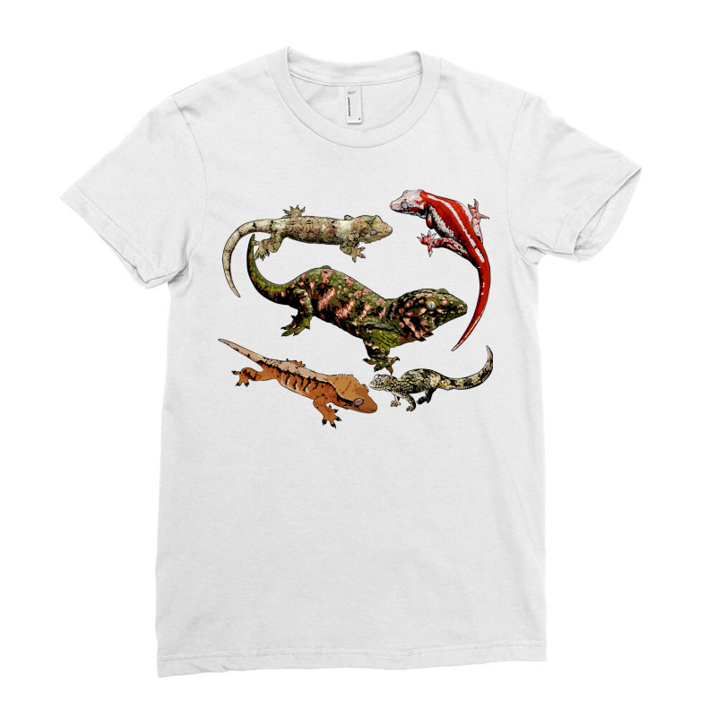 New Caledonian Geckos Ladies Fitted T-Shirt by peksangvilit | Artistshot