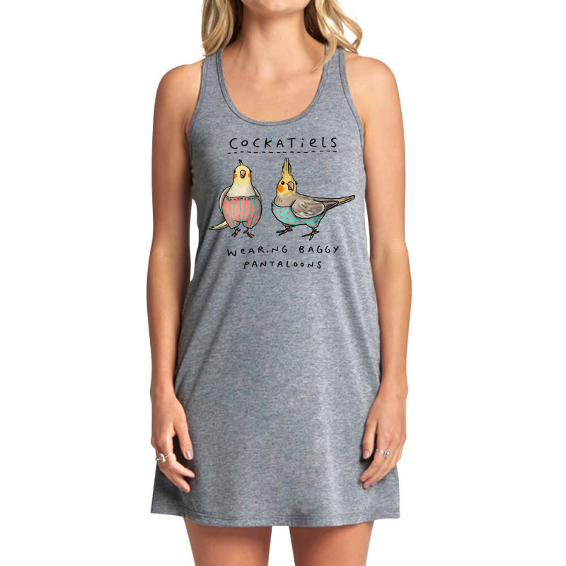 Cockatiels Wearing Baggy Pantaloons Tank Dress by baltuslediro | Artistshot